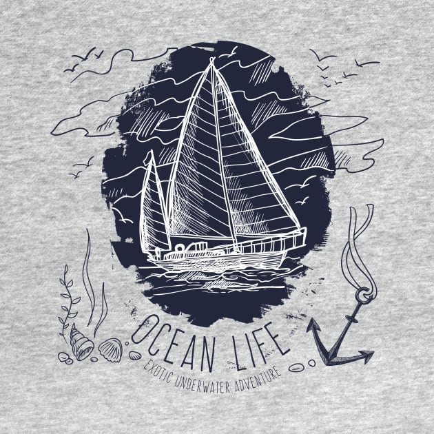 Ocean life shirt - underwater adventure by OutfittersAve
